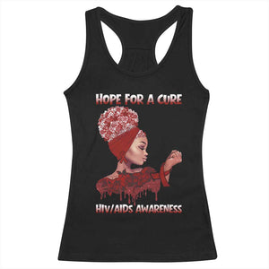Hope For A Cure HIV Awareness Racerback Tank Top Support Squad Gift - Print Your Wear