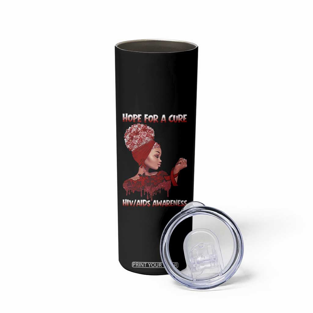 Hope For A Cure HIV Awareness Skinny Tumbler Support Squad Gift TS12 Print Your Wear
