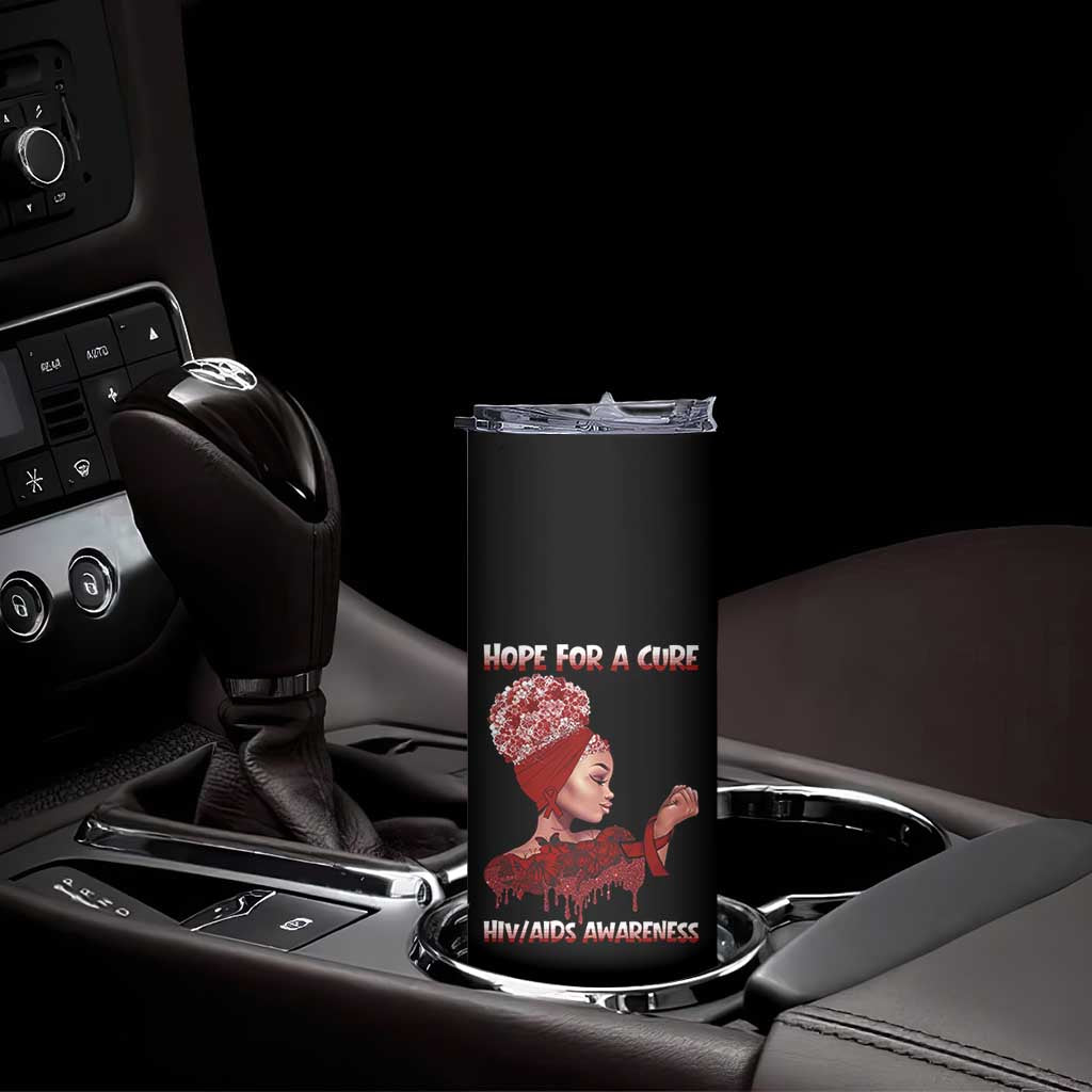 Hope For A Cure HIV Awareness Skinny Tumbler Support Squad Gift TS12 Print Your Wear