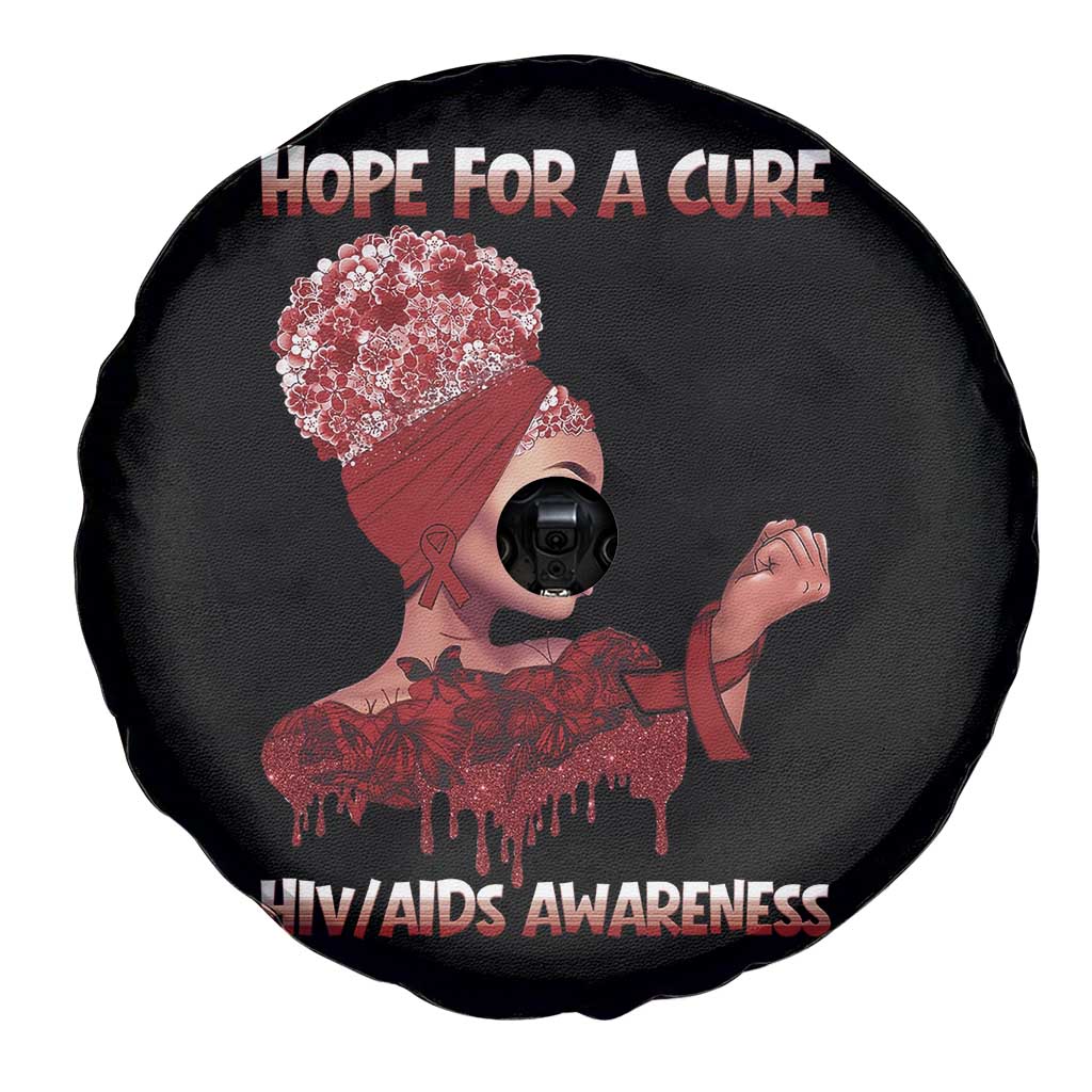 Hope For A Cure HIV Awareness Spare Tire Cover Support Squad Gift TS12 Print Your Wear