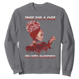 Hope For A Cure HIV Awareness Sweatshirt Support Squad Gift TS12 Charcoal Print Your Wear