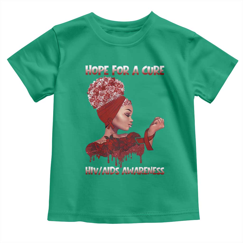 Hope For A Cure HIV Awareness Toddler T Shirt Support Squad Gift TS12 Irish Green Print Your Wear