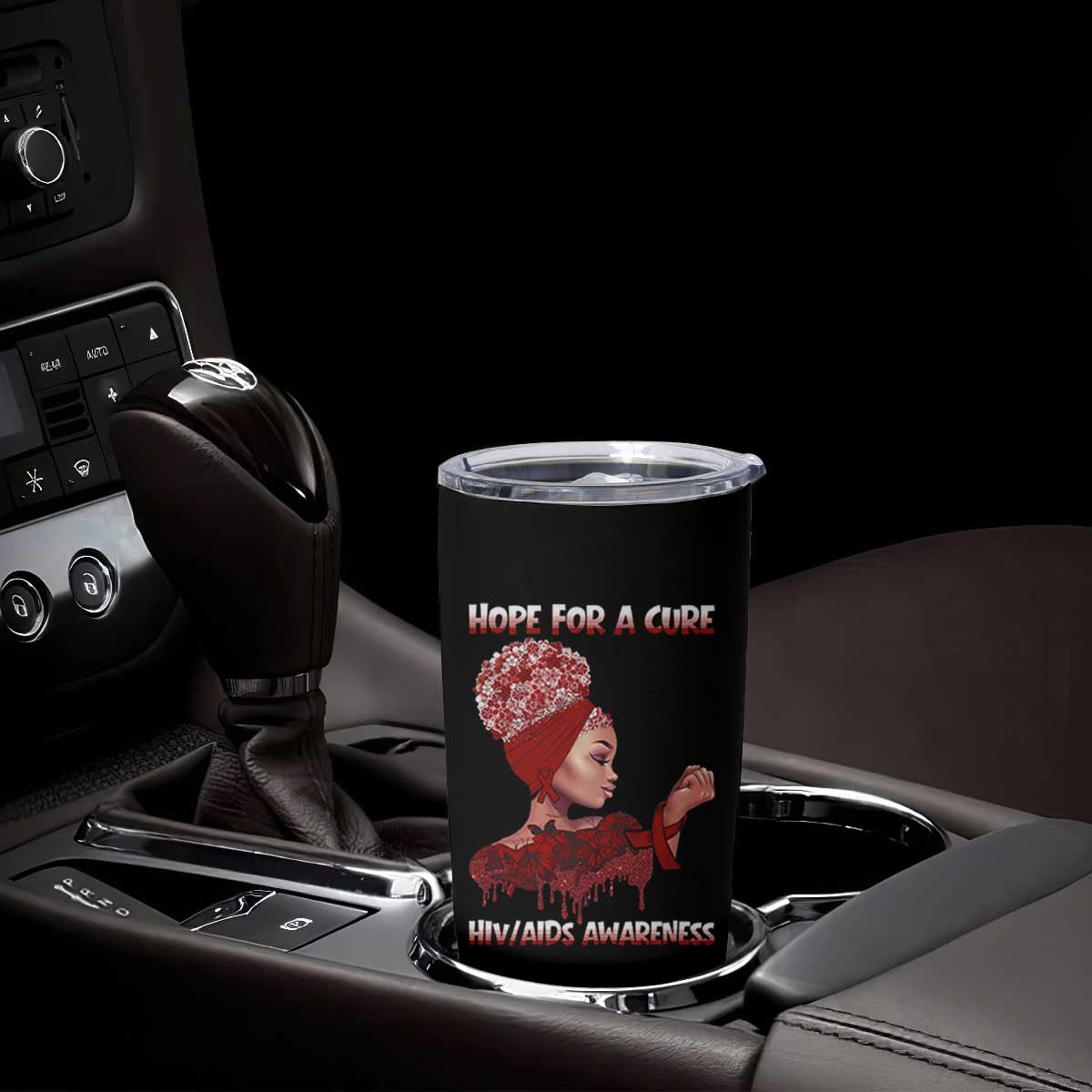 Hope For A Cure HIV Awareness Tumbler Cup Support Squad Gift TS12 Print Your Wear