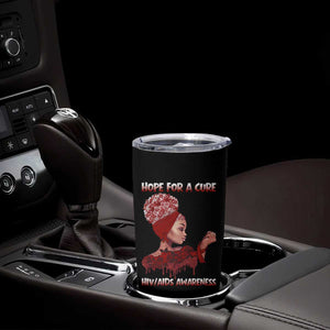 Hope For A Cure HIV Awareness Tumbler Cup Support Squad Gift TS12 Print Your Wear