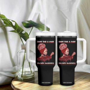 Hope For A Cure HIV Awareness Tumbler With Handle Support Squad Gift TS12 Print Your Wear