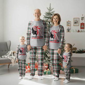 I Wear Red For World AIDS Day Plaid Pajama Set HIV Awareness Dragonfly Support Gift TS12 Christmas Plaid Print Your Wear