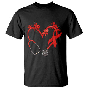 Healthcare Hero HIV Awareness T Shirt Red Ribbon Support Gift TS12 Black Print Your Wear