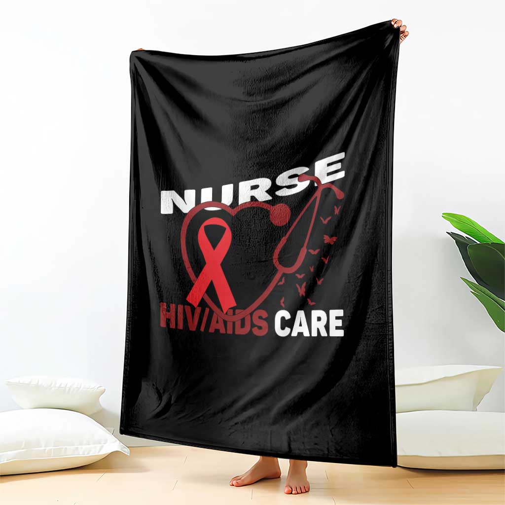 Healthcare Hero HIV AIDS Care Nurse Gift Throw Blanket TS12 Print Your Wear