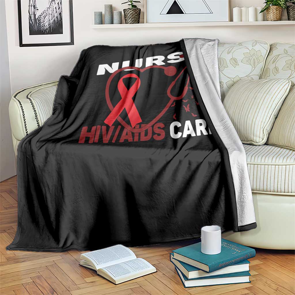 Healthcare Hero HIV AIDS Care Nurse Gift Throw Blanket TS12 Print Your Wear