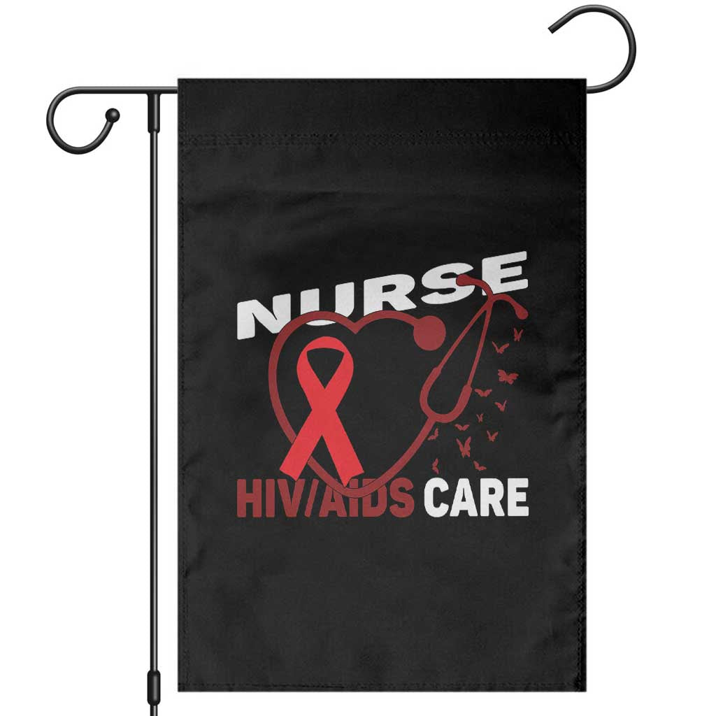 Healthcare Hero HIV AIDS Care Nurse Gift Garden Flag TS12 Black Print Your Wear