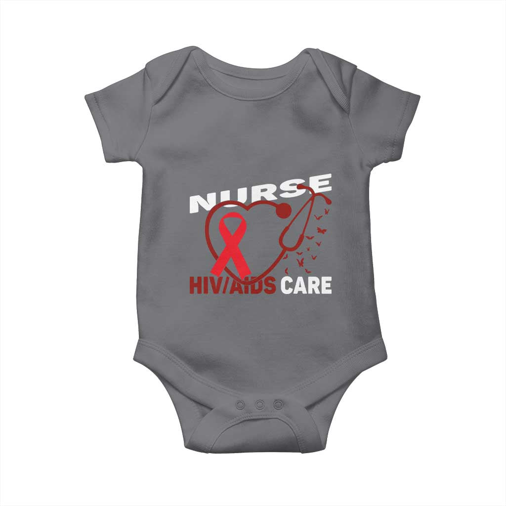 Healthcare Hero HIV AIDS Care Nurse Gift Baby Onesie TS12 Charcoal Print Your Wear