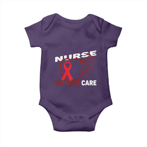 Healthcare Hero HIV AIDS Care Nurse Gift Baby Onesie TS12 Purple Print Your Wear