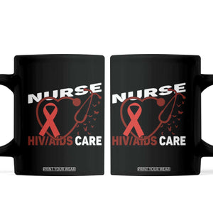 Healthcare Hero HIV AIDS Care Nurse Gift Coffee Mug TS12 Black Print Your Wear