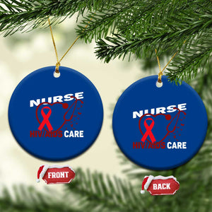 Healthcare Hero HIV AIDS Care Nurse Gift Ceramic Ornament TS12 1pc Blue Print Your Wear