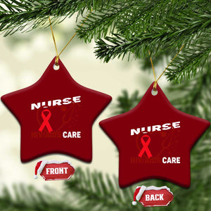 Healthcare Hero HIV AIDS Care Nurse Gift Ceramic Ornament TS12 Print Your Wear
