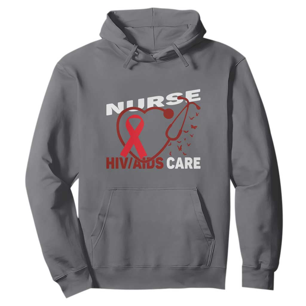 Healthcare Hero HIV AIDS Care Nurse Gift Hoodie TS12 Charcoal Print Your Wear