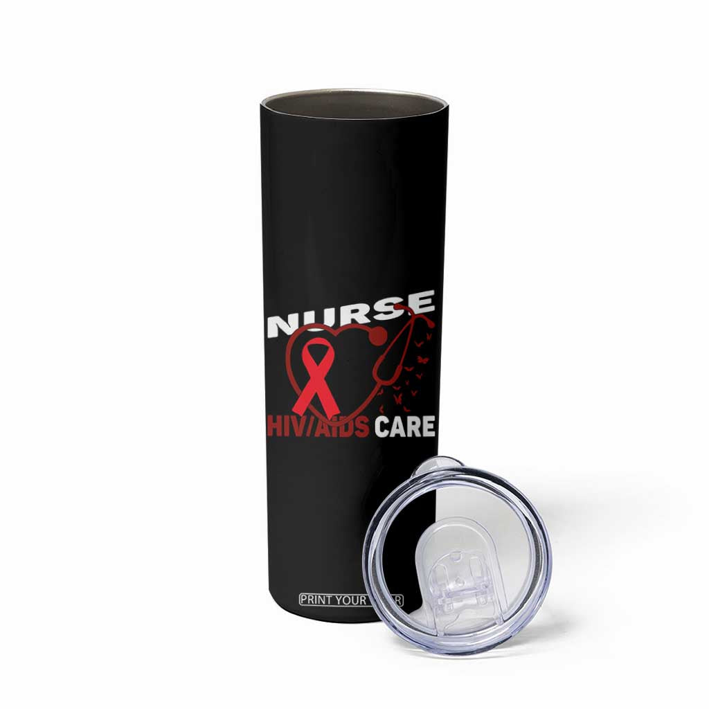 Healthcare Hero HIV AIDS Care Nurse Gift Skinny Tumbler TS12 Print Your Wear