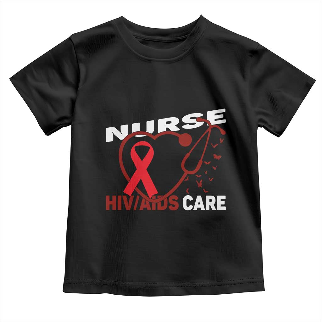 Healthcare Hero HIV AIDS Care Nurse Gift Toddler T Shirt TS12 Black Print Your Wear
