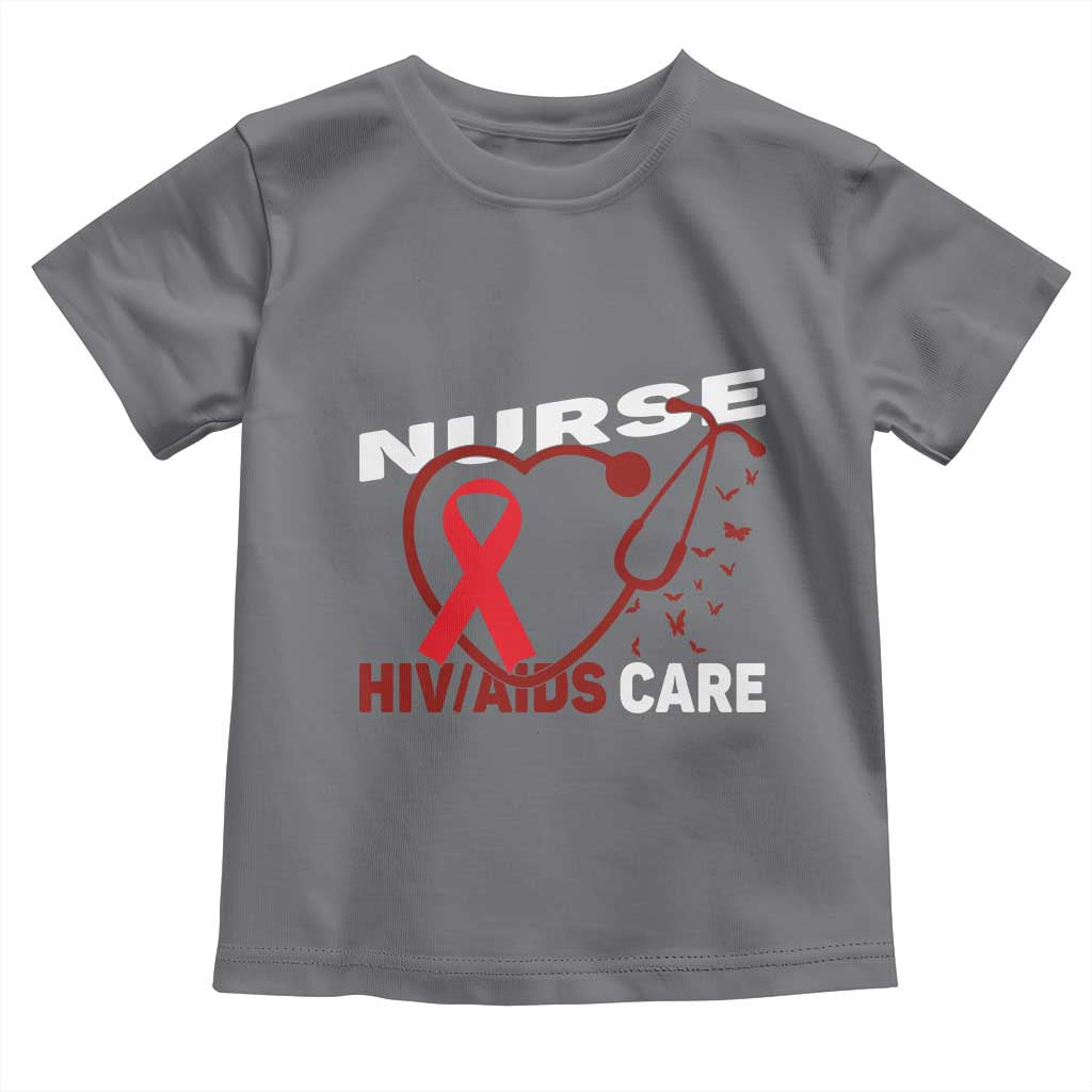 Healthcare Hero HIV AIDS Care Nurse Gift Toddler T Shirt TS12 Charcoal Print Your Wear