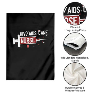 HIV AIDS Care Nurse Garden Flag Red Ribbon Support Gift TS12 Print Your Wear