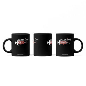 HIV AIDS Care Nurse Coffee Mug Red Ribbon Support Gift TS12 Print Your Wear