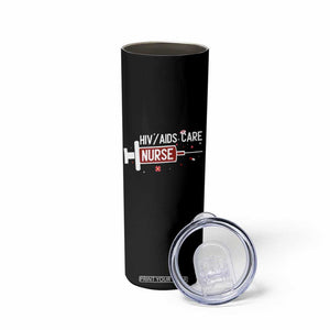 HIV AIDS Care Nurse Skinny Tumbler Red Ribbon Support Gift TS12 Print Your Wear