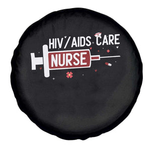 HIV AIDS Care Nurse Spare Tire Cover Red Ribbon Support Gift TS12 Print Your Wear