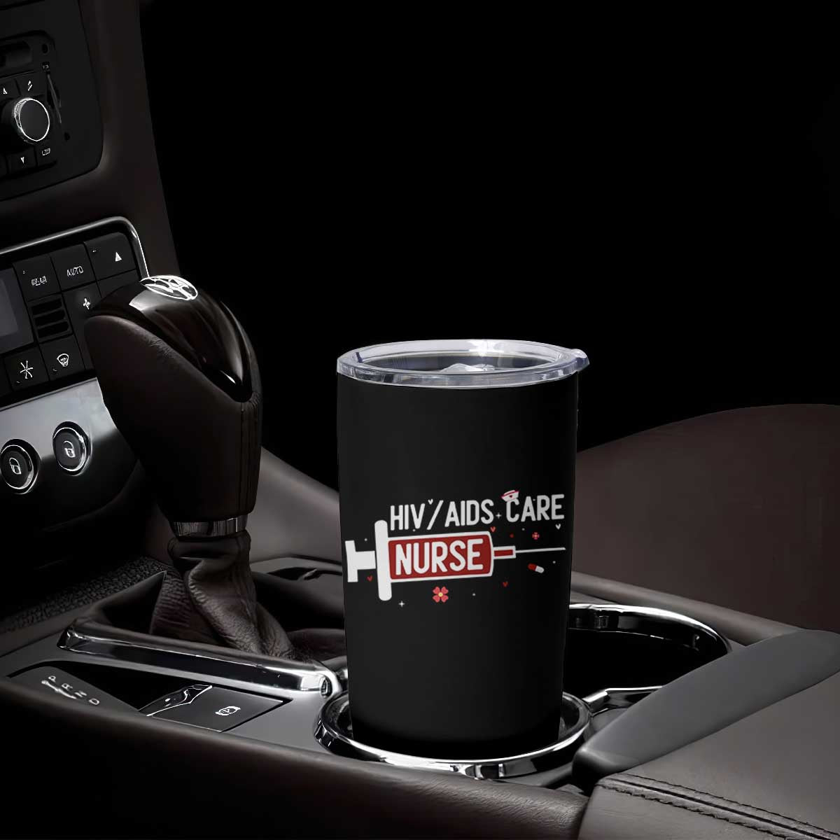 HIV AIDS Care Nurse Tumbler Cup Red Ribbon Support Gift TS12 Print Your Wear