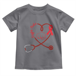 Fight AIDS Nurse Toddler T Shirt Red Ribbon HIV Awareness Gift TS12 Charcoal Print Your Wear