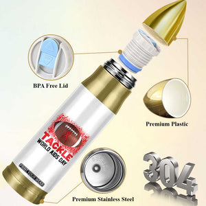 Tackle World AIDS Day Bullet Tumbler Football HIV Awareness Red Ribbon TS12 Print Your Wear