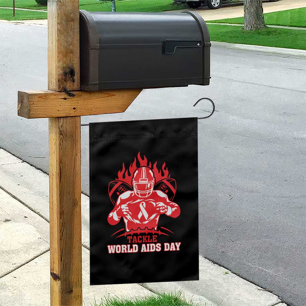 AIDS Awareness Garden Flag Ribbon HIV Tackle Football Gift TS12 Print Your Wear