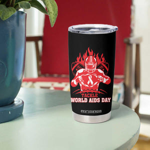 AIDS Awareness Tumbler Cup Ribbon HIV Tackle Football Gift TS12 Print Your Wear