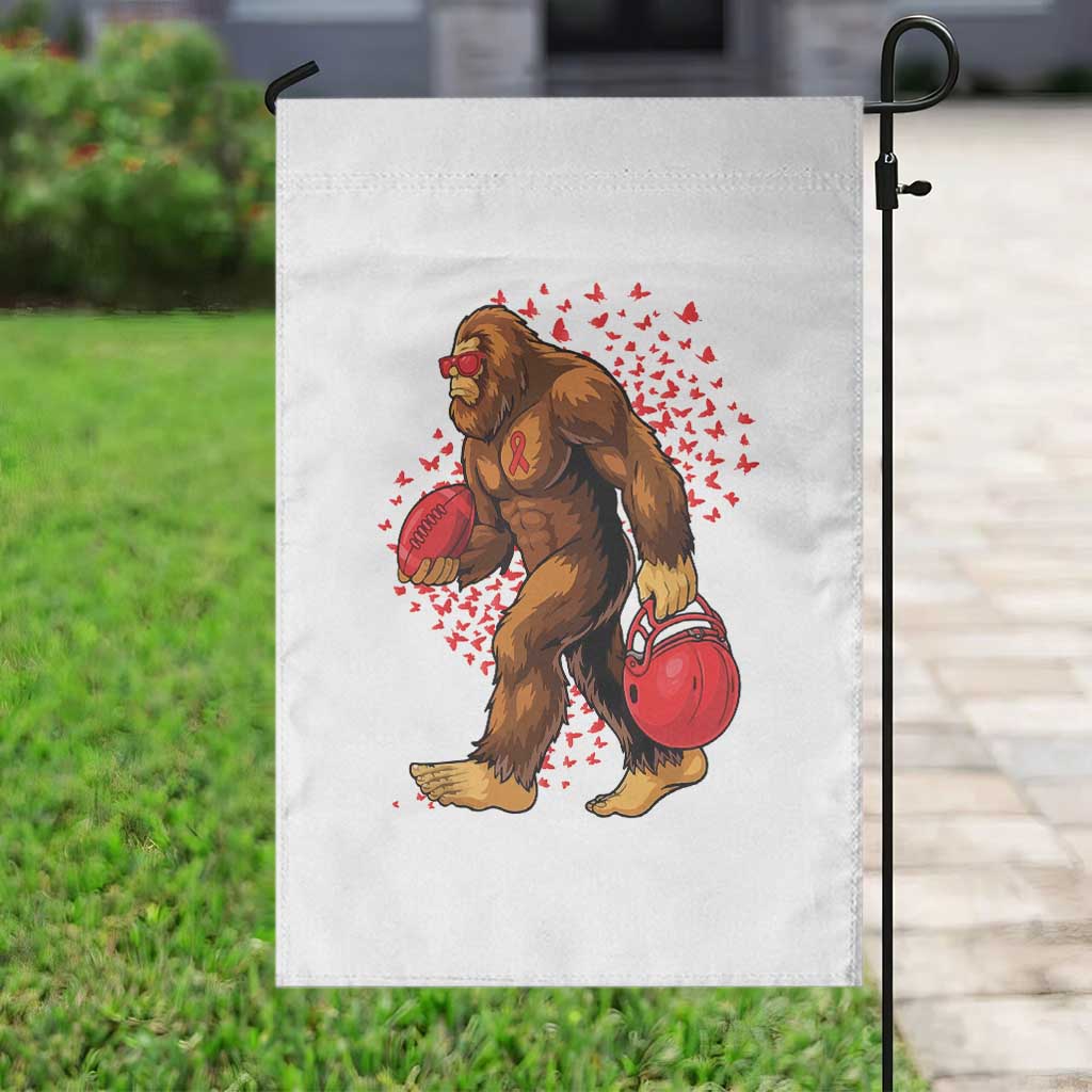 Funny Bigfoot Football Garden Flag Support HIV Awareness Gift TS12 Print Your Wear