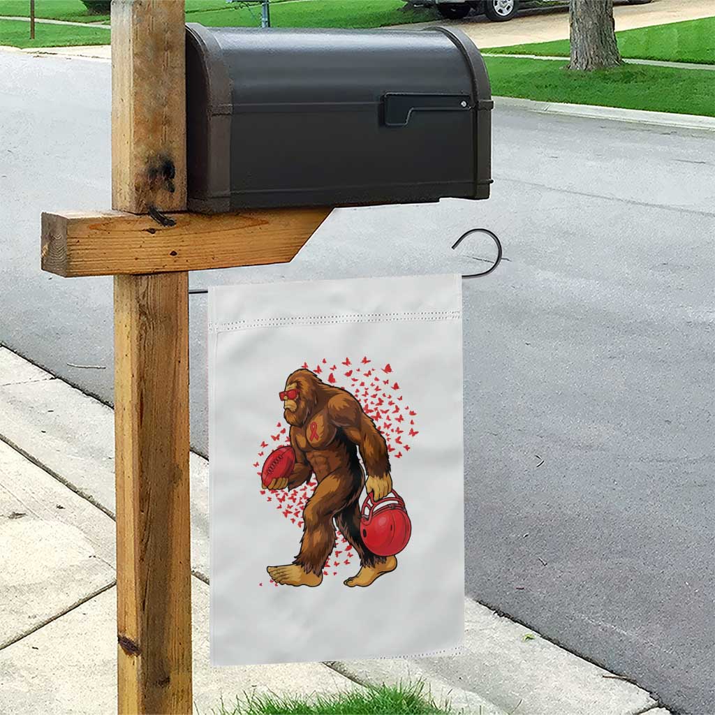 Funny Bigfoot Football Garden Flag Support HIV Awareness Gift TS12 Print Your Wear