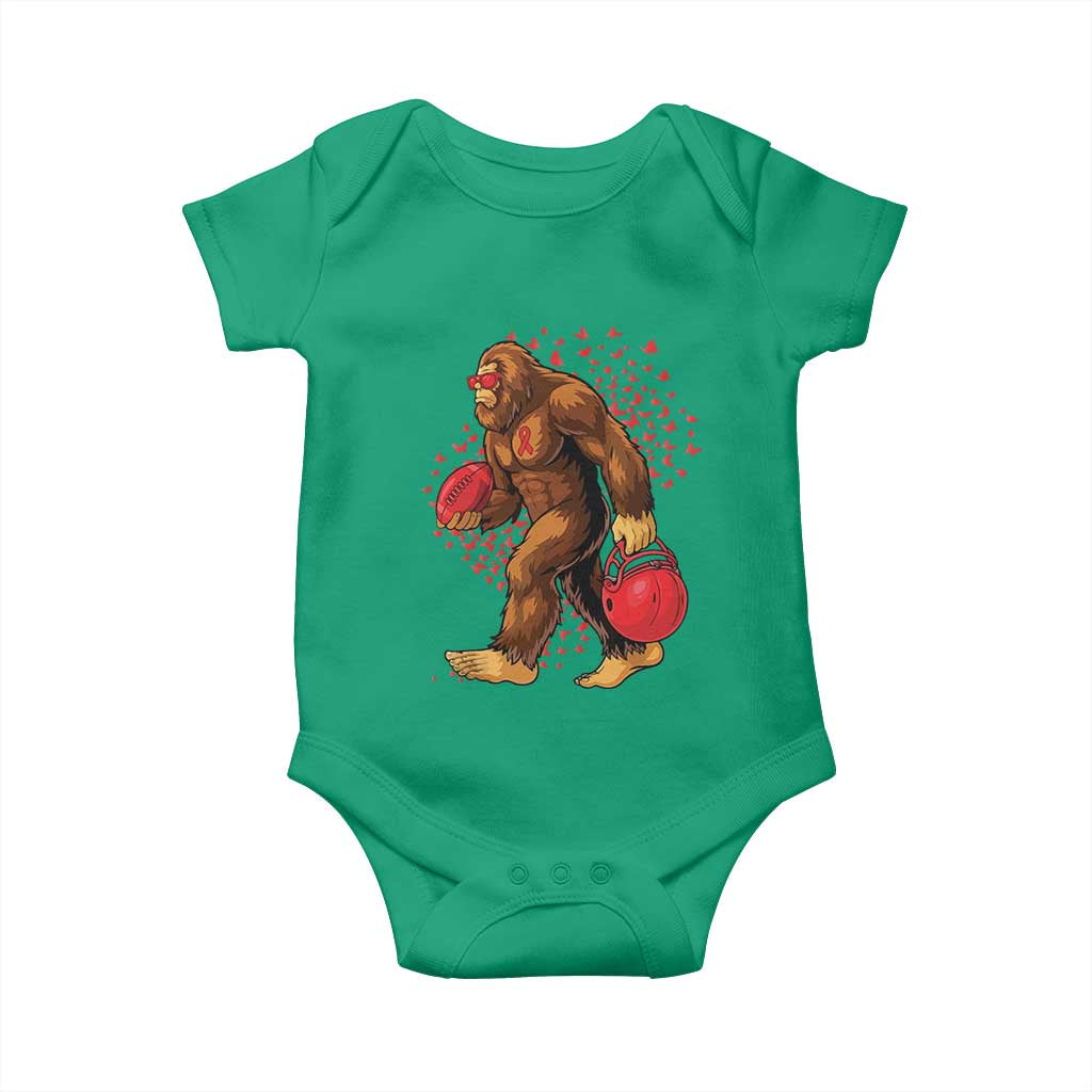 Funny Bigfoot Football Baby Onesie Support HIV Awareness Gift TS12 Irish Green Print Your Wear
