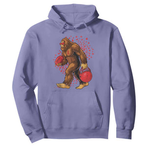 Funny Bigfoot Football Hoodie Support HIV Awareness Gift TS12 Violet Print Your Wear