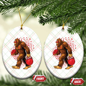 Funny Bigfoot Football Ceramic Ornament Support HIV Awareness Gift TS12 Print Your Wear