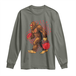 Funny Bigfoot Football Long Sleeve Shirt Support HIV Awareness Gift TS12 Military Green Print Your Wear