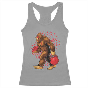 Funny Bigfoot Football Racerback Tank Top Support HIV Awareness Gift TS12 Sport Gray Print Your Wear