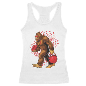 Funny Bigfoot Football Racerback Tank Top Support HIV Awareness Gift - Print Your Wear