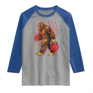 Funny Bigfoot Football Raglan Shirt Support HIV Awareness Gift TS12 Sport Gray Royal Print Your Wear
