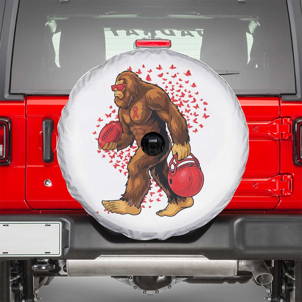 Funny Bigfoot Football Spare Tire Cover Support HIV Awareness Gift TS12 Black Print Your Wear