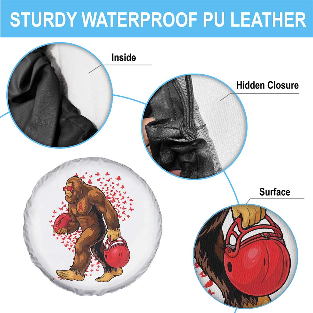 Funny Bigfoot Football Spare Tire Cover Support HIV Awareness Gift TS12 Print Your Wear