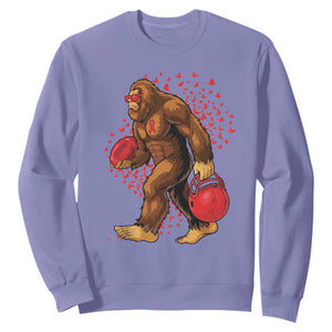 Funny Bigfoot Football Sweatshirt Support HIV Awareness Gift TS12 Violet Print Your Wear