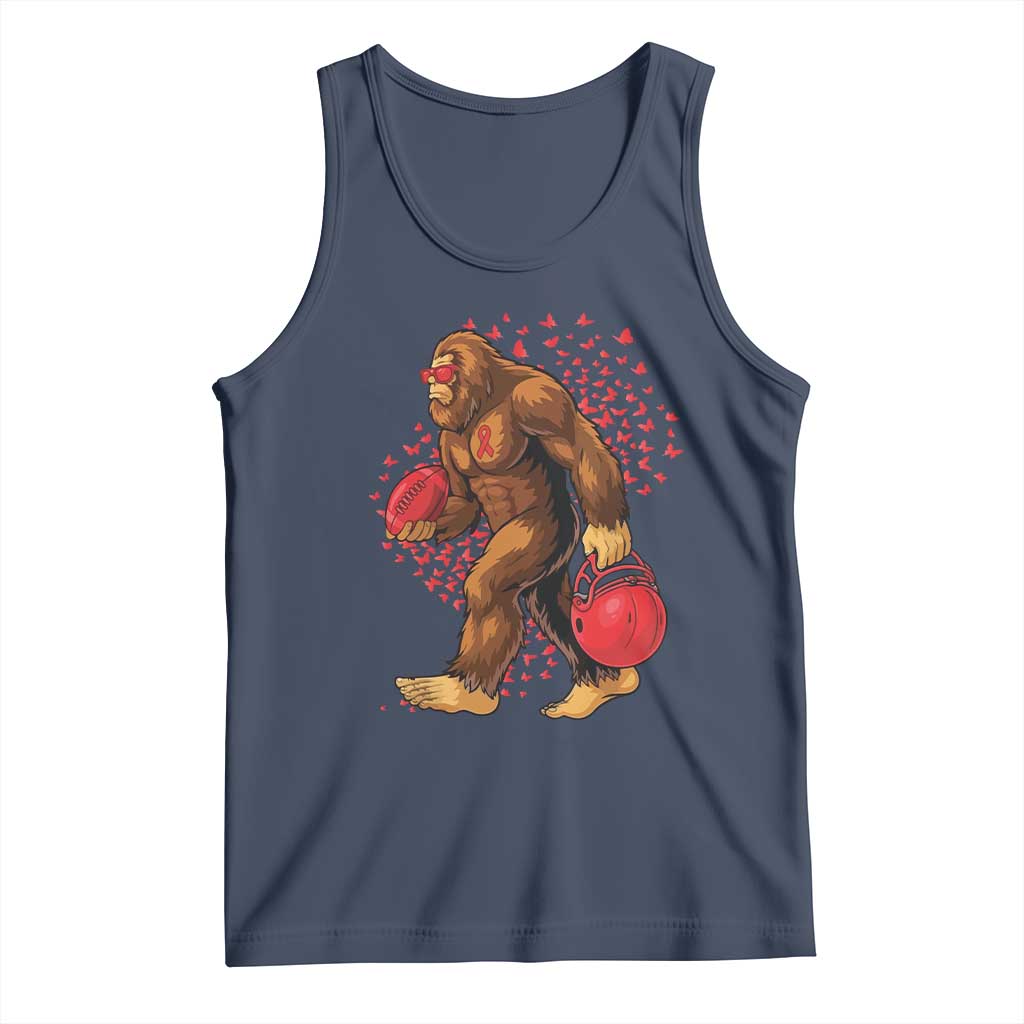 Funny Bigfoot Football Tank Top Support HIV Awareness Gift TS12 Navy Print Your Wear
