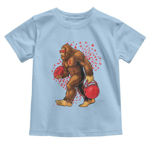 Funny Bigfoot Football Toddler T Shirt Support HIV Awareness Gift TS12 Light Blue Print Your Wear