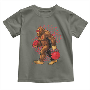 Funny Bigfoot Football Toddler T Shirt Support HIV Awareness Gift TS12 Military Green Print Your Wear