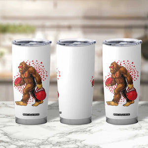 Funny Bigfoot Football Tumbler Cup Support HIV Awareness Gift TS12 Print Your Wear