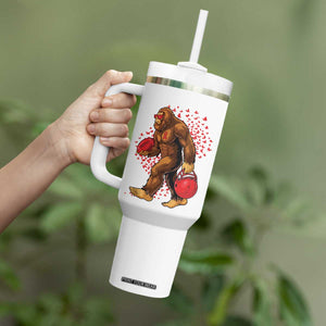 Funny Bigfoot Football Tumbler With Handle Support HIV Awareness Gift TS12 Print Your Wear