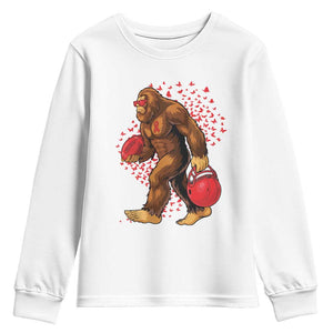 Funny Bigfoot Football Youth Sweatshirt Support HIV Awareness Gift TS12 White Print Your Wear